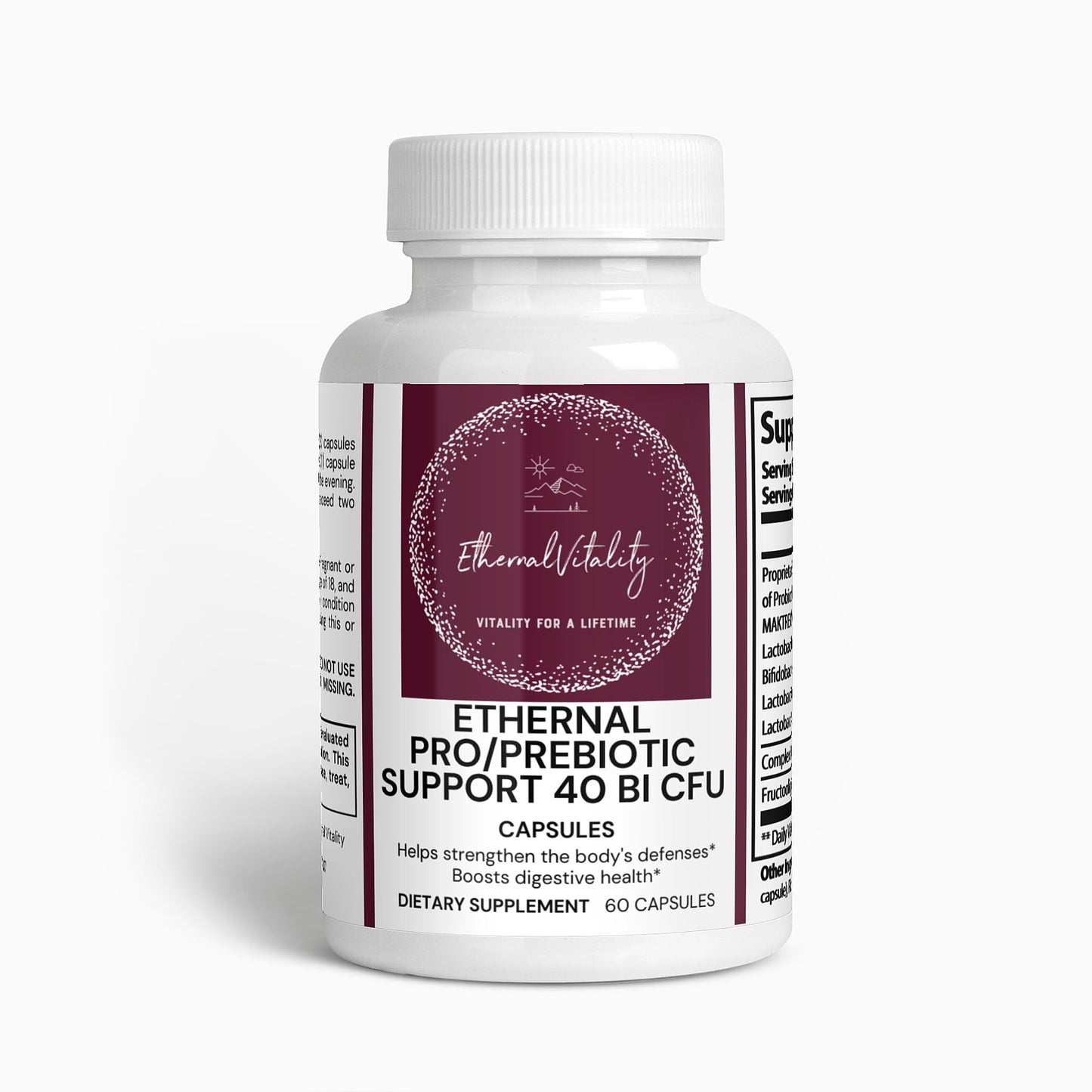 Ethernal Pro/Prebiotic Support 40 Bi CFU