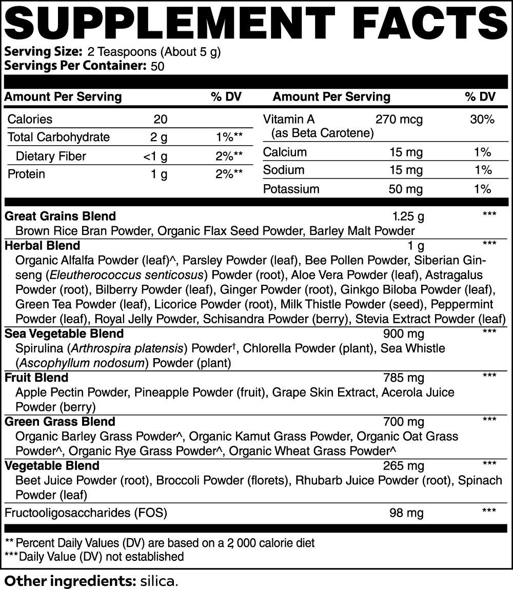 Ethernal Ultra Cleanse Smoothie Greens