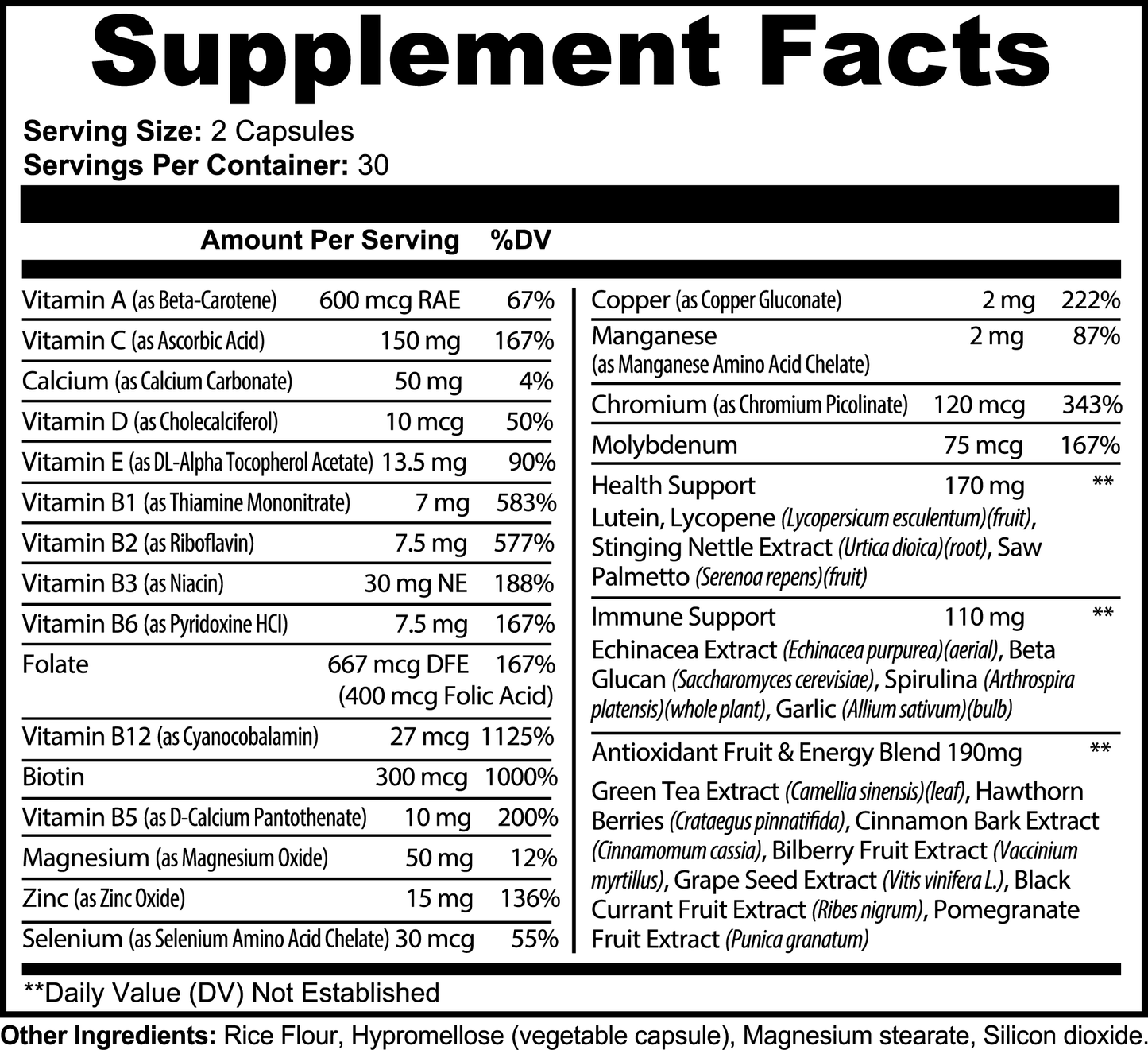 Ethernal Multivitamin
