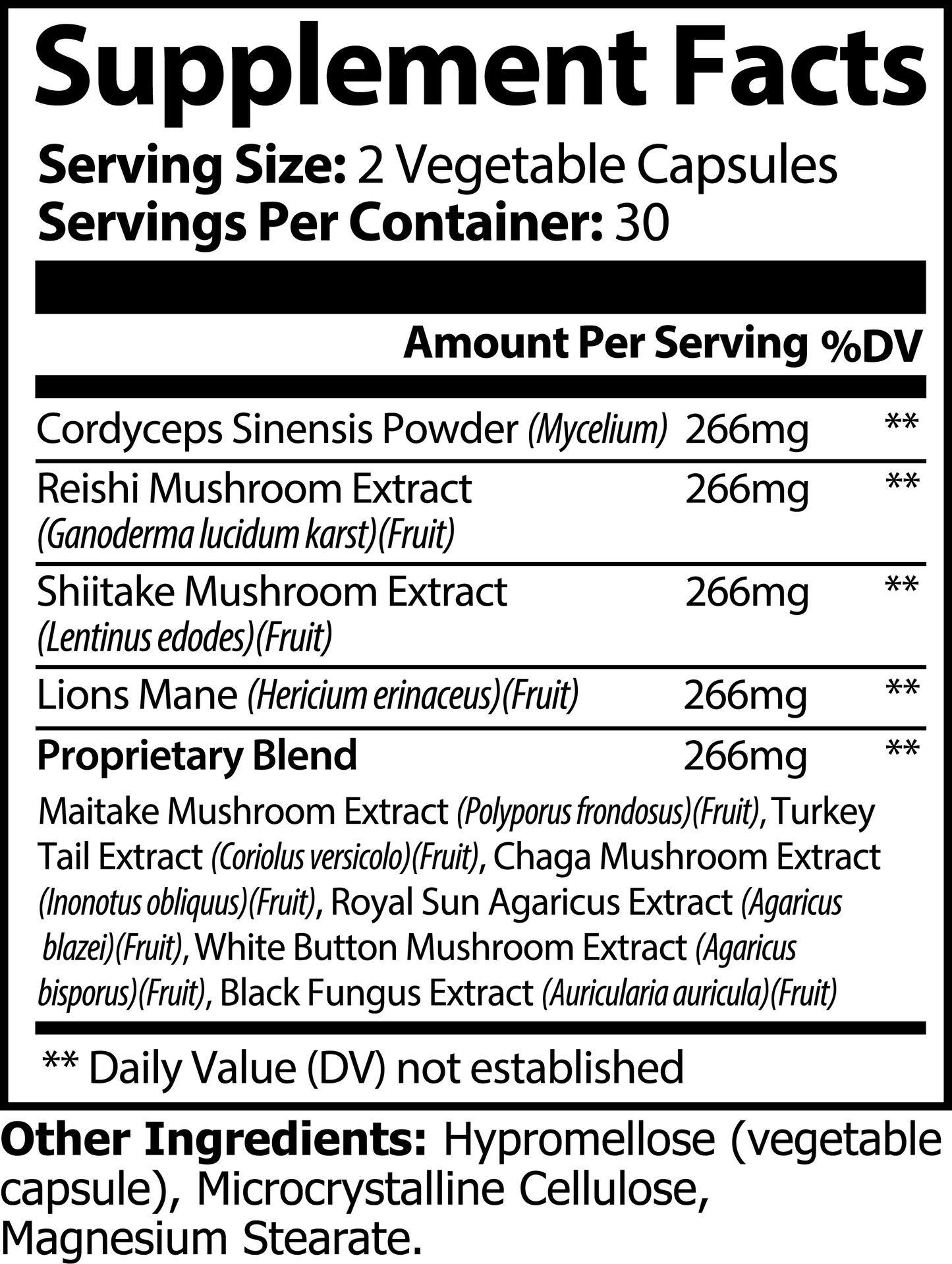 Ethernal Mushroom Complex 10X